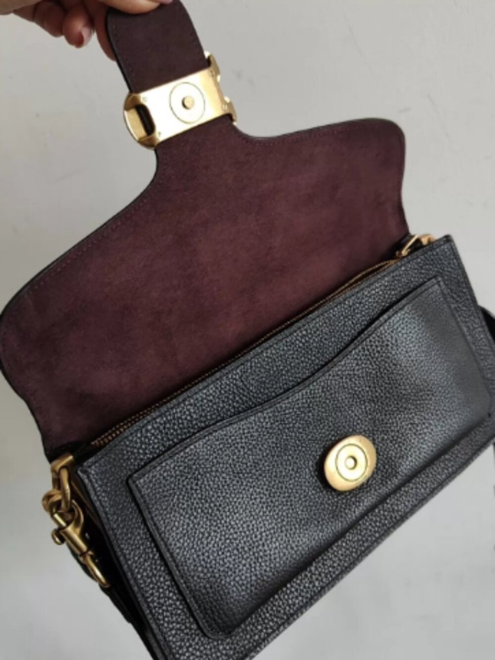 Coach 73995 Tabby 26 2Way Crossbody Shoulder Bag Black Leather Brand New - Picture 6 of 6